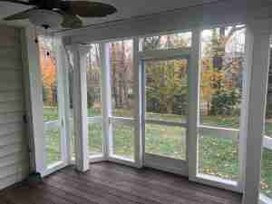 screened porch remodeling project 1 img 3 inside view
