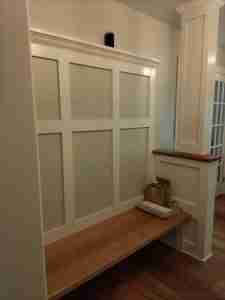 Foyer Entranceway - after adding a new bench seat